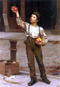  John George Brown The Young Apple Salesman - Art Print