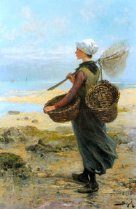  Pierre-Marie Beyle The Young Fisherwoman - Art Print