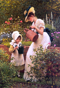  RA George Dunlop Leslie The Young Gardener - Art Print