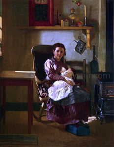  John George Brown The Young Mother - Art Print