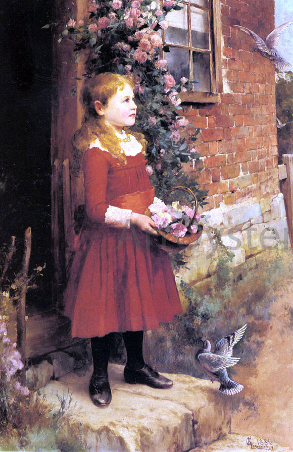  Alfred Glendening The Youngest Daughter of J.S. Gabriel - Art Print
