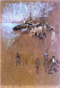  James McNeill Whistler The Zattere; Harmony in Blue and Brown - Art Print