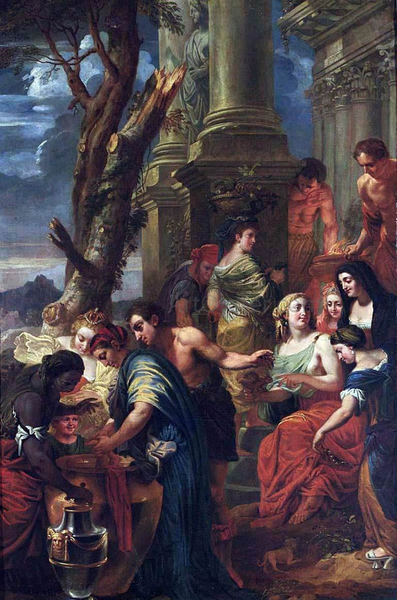  Jan-Erasmus Quellinus Thetis Dips Achilles in a Vase with Water from the Styx - Art Print