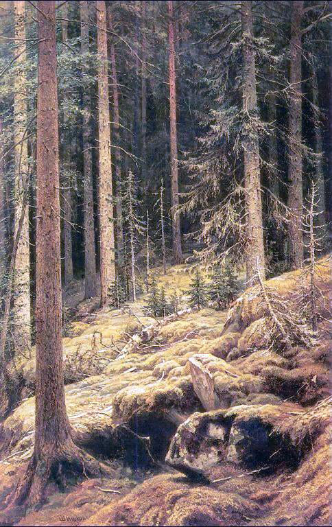  Ivan Ivanovich Shishkin Thickets - Art Print