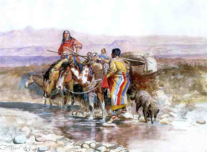  Charles Marion Russell Thirsty - Art Print