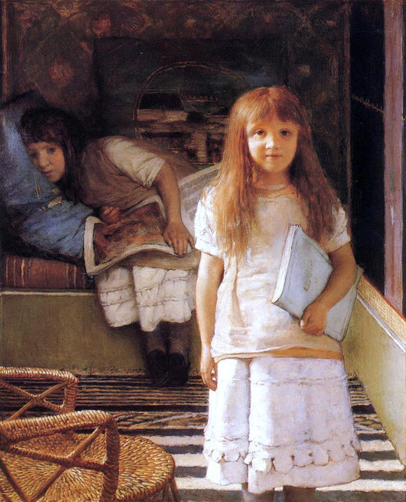  Sir Lawrence Alma-Tadema This is Our Corner (also known as Laurense and Anna Alma-Tadema) - Art Print