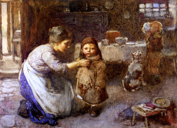  John Henry Henshall This is the way we go to School - Art Print