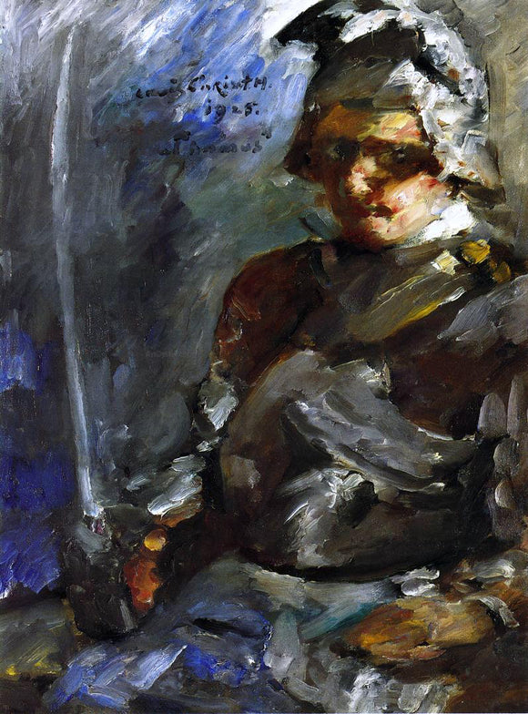  Lovis Corinth Thomas in Armour - Art Print