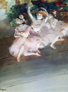  Edgar Degas Three Ballet Dancers - Art Print