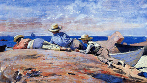  Winslow Homer Three Boys on the Shore - Art Print