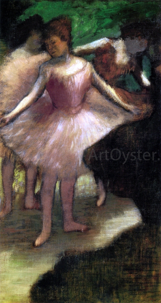  Edgar Degas Three Dancers in Pink - Art Print