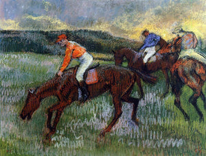  Edgar Degas Three Jockeys - Art Print