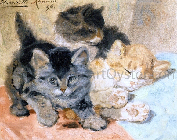  Henriette Ronner-Knip Three Kittens - Art Print