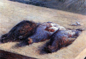  Gustave Caillebotte Three Partridges on a Table - Art Print