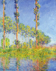  Claude Oscar Monet Three Poplar Trees, Autumn Effect - Art Print