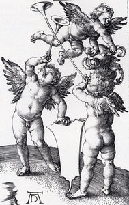  Albrecht Durer Three Putti With Shield And Helmet - Art Print