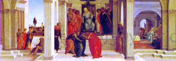  Filippino Lippi Three Scenes from the Story of Esther - Art Print