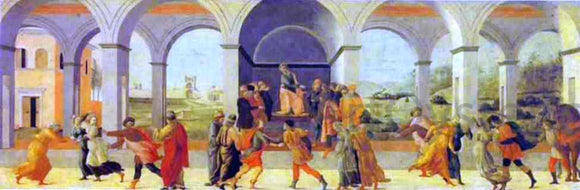  Filippino Lippi Three Scenes from the Story of Virginia - Art Print