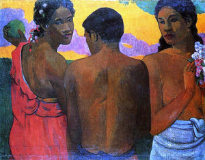  Paul Gauguin Three Tahitians - Art Print