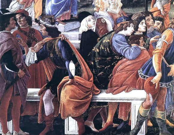  Sandro Botticelli Three Temptations of Christ (detail 2) (Cappella Sistina, Vatican) - Art Print