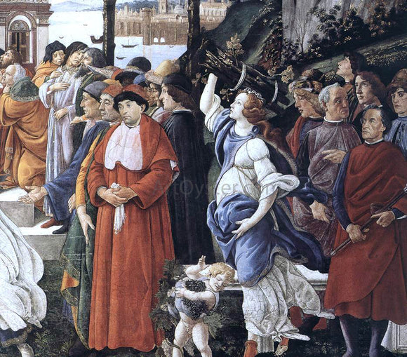  Sandro Botticelli Three Temptations of Christ (detail 3) (Cappella Sistina, Vatican) - Art Print