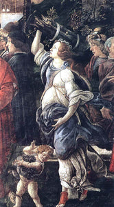 Sandro Botticelli Three Temptations of Christ (detail 4) (Cappella Sistina, Vatican) - Art Print