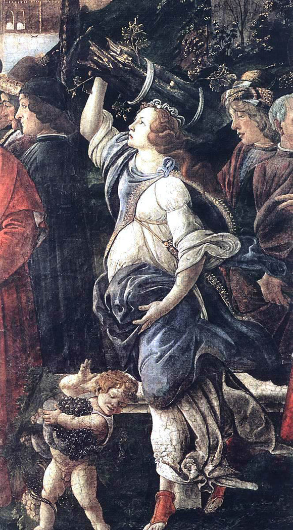  Sandro Botticelli Three Temptations of Christ (detail 4) (Cappella Sistina, Vatican) - Art Print