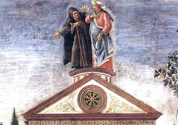  Sandro Botticelli Three Temptations of Christ (detail 5) (Cappella Sistina, Vatican) - Art Print