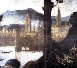 Sandro Botticelli Three Temptations of Christ (detail 8) (Cappella Sistina, Vatican) - Art Print