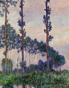 Claude Oscar Monet Three Trees in Grey Weather - Art Print