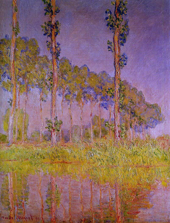  Claude Oscar Monet Three Trees in Spring - Art Print