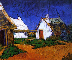  Vincent Van Gogh Three White Cottages in Saintes-Maries - Art Print