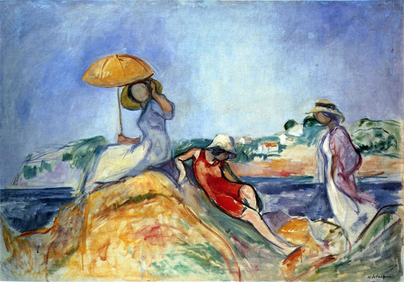  Henri Lebasque Three Women by the Sea - Art Print