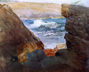  Winslow Homer Through the Rocks - Art Print