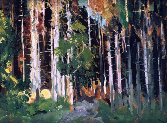  George Wesley Bellows Through the Trees - Art Print