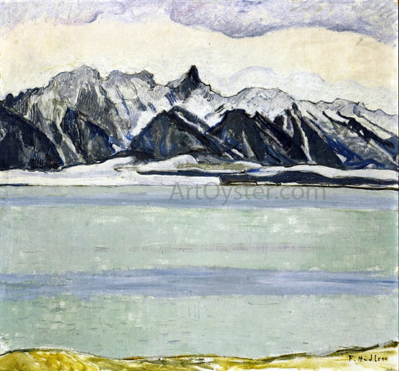  Ferdinand Hodler Thumersee with Stockhornkette in Winter - Art Print