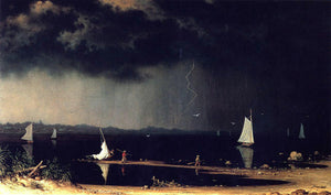  Martin Johnson Heade Thunder Storm on Narragansett Bay - Art Print