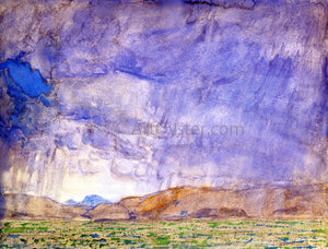  Frederick Childe Hassam Thunderstorm on the Oregon Trail - Art Print