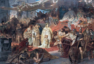  Karl Theodor Von Piloty Thusnelda Led in Germanicus' Triumph - Art Print