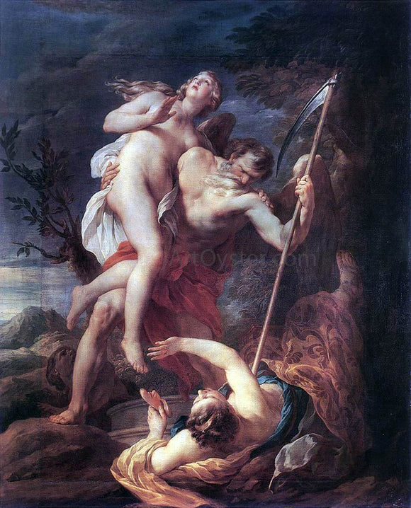  Francois Lemoyne Time Saving Truth from Falsehood and Envy - Art Print