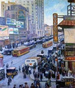  Samuel Halpert Times Square - Art Print