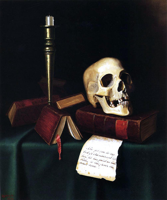  William Michael Harnett To this Favor - A Thought from Shakespeare - Art Print