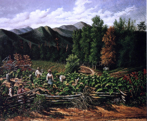  William Aiken Walker Tobacco Field with Five Figures (North Carolina) - Art Print
