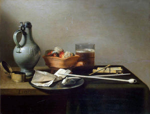  Pieter Claesz Tobacco Pipes and a Brazier - Art Print