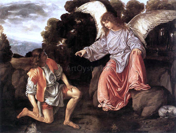  Giovanni Girolamo Savoldo Tobias and the Angel - Art Print