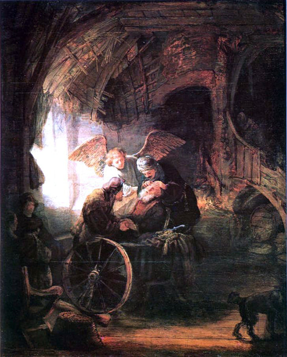  Rembrandt Van Rijn Tobias Cured With His Son - Art Print