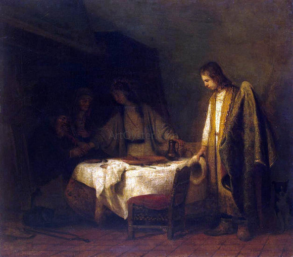  Samuel Van Hoogstraten Tobias's Farewell to his Parents - Art Print