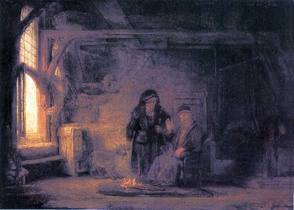  Rembrandt Van Rijn Tobit and Anna with the Kid - Art Print