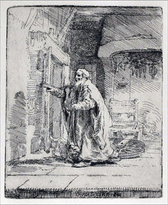  Rembrandt Van Rijn Tobit Blind, with the Dog - Art Print