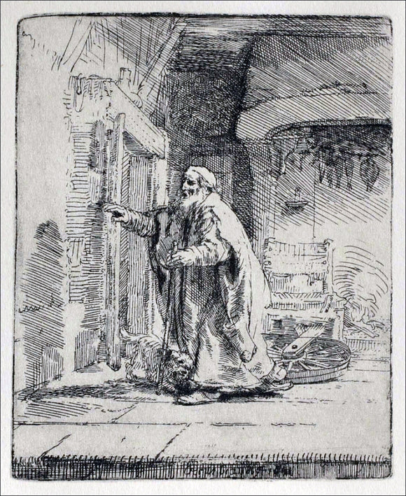  Rembrandt Van Rijn Tobit Blind, with the Dog - Art Print